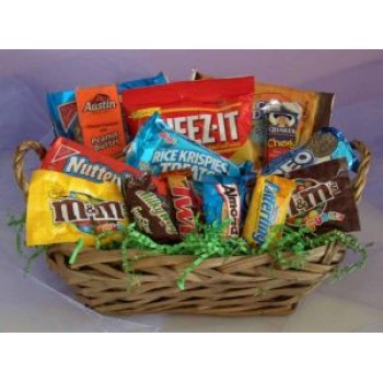 Snacks Basket Hamper - by Dxb Flower